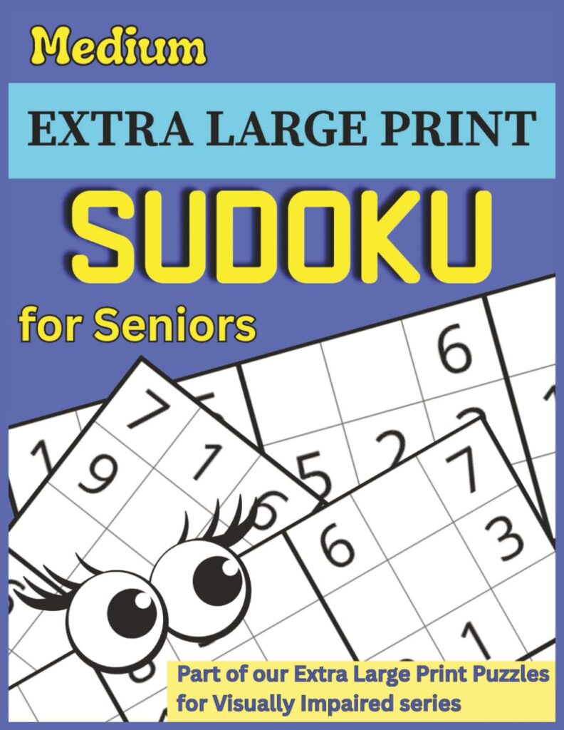 Medium Extra Large Print Sudoku for Seniors